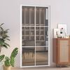 vidaXL Interior Door 102.5x201.5 cm White ESG Glass and Aluminium