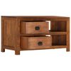 vidaXL Coffee Table with 2 Drawers 90x40x50 cm Solid Mango Wood