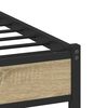vidaXL Metal Bed Frame without Mattress Sonoma Oak 80x200 cm
