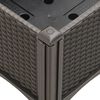 vidaXL Garden Planter with Legs Brown 160x40x42 cm PP