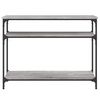 vidaXL Console Table Grey Sonoma 100x29x75 cm Engineered Wood