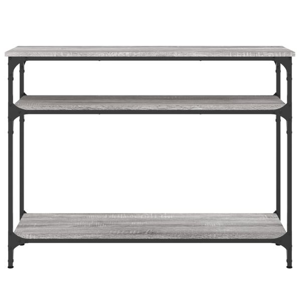 vidaXL Console Table Grey Sonoma 100x29x75 cm Engineered Wood