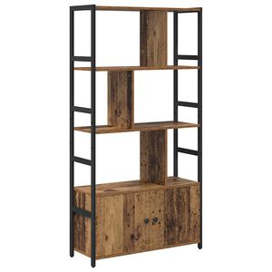 vidaXL Bookshelf 80 x 30 x 155.5 cm Engineered Wood Old wood