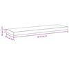vidaXL Floating Wall Shelves 2 pcs White 80x23.5x3.8 cm MDF