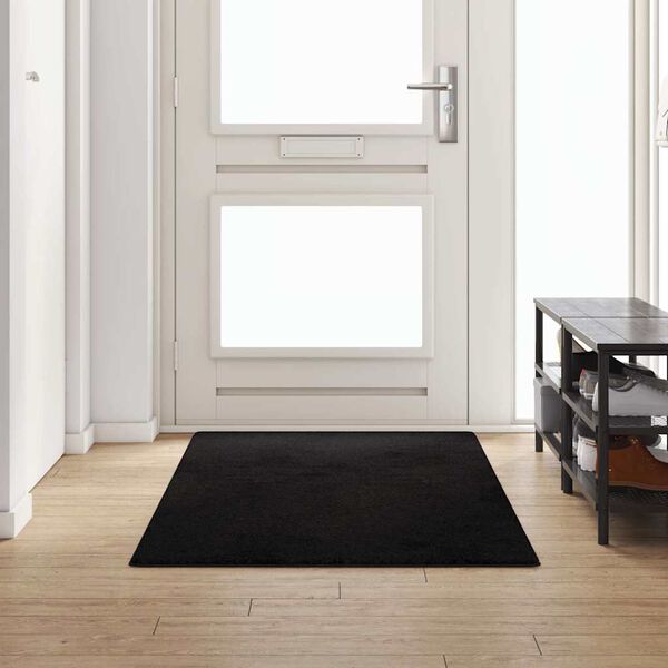 vidaXL Carpet Runner Black 100 x 250 cm 100% Polypropylene Tuft