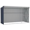vidaXL Wall-mounted Garden Shed Anthracite 118x288x178 cm Steel