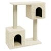 vidaXL Cat Tree | Cream | Engineered wood, plush, sisal | Medium | Cat Tree