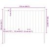 vidaXL Fence Panel Woerden with Posts Steel 1.7x1 m White