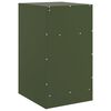 vidaXL Bedside Cabinets 2 pcs Olive Green 34.5x39x62 cm Steel