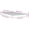 vidaXL Bed Frame without Mattress 100x200 cm Solid Wood Pine