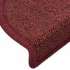 vidaXL Stair Mats 30 pcs 56x17x3 cm Bordeaux Half Round