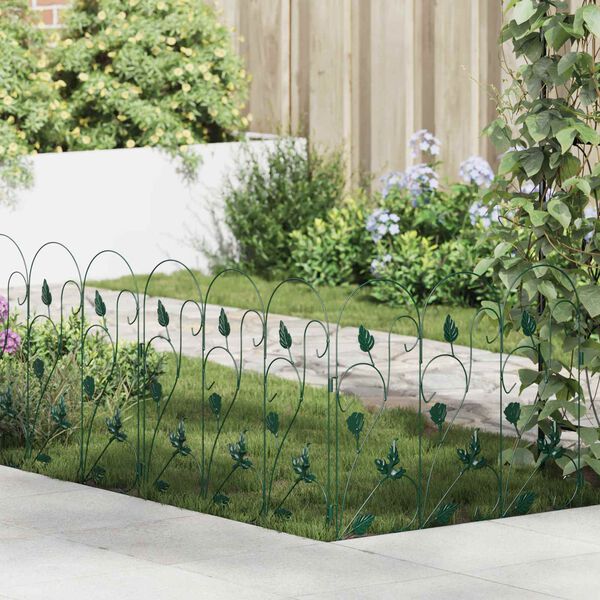 vidaXL Garden Fence Trellis Green 307 x 54.5 x 0.3 cm