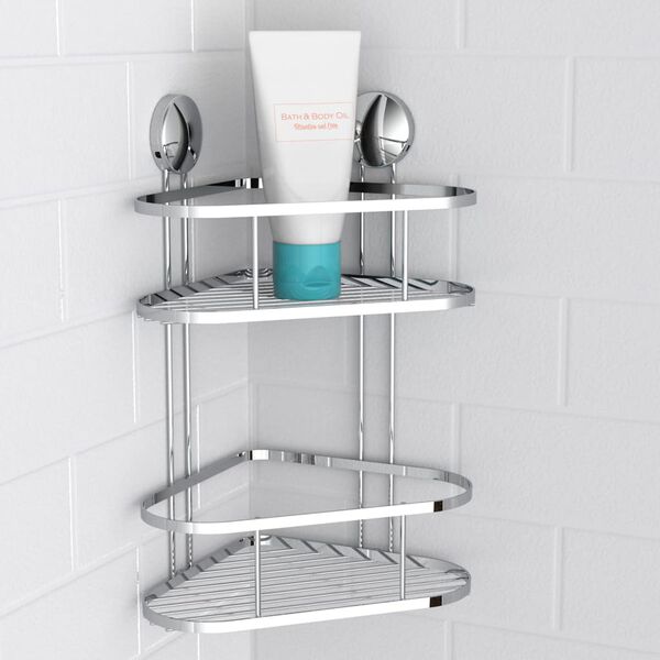 EISL Shower Corner Rack Chrome 22x18x35 cm