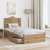 vidaXL Bed Frame with Drawer Artisan Oak 90 x 200 cm Engineered Wood