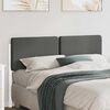 vidaXL Upholstered Headboard White and Light Grey 160 cm