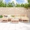 vidaXL 7 Piece Garden Lounge Set Solid Wood Pine