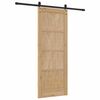 vidaXL Sliding Door ORKDAL Brown 78 x 202 cm Solid Pine Wood