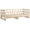 vidaXL Pull-out Day Bed without Mattress Solid Wood Pine 2x(90x190) cm