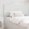 vidaXL Headboard with Headboard Gloss White 75 cm Engineered wood