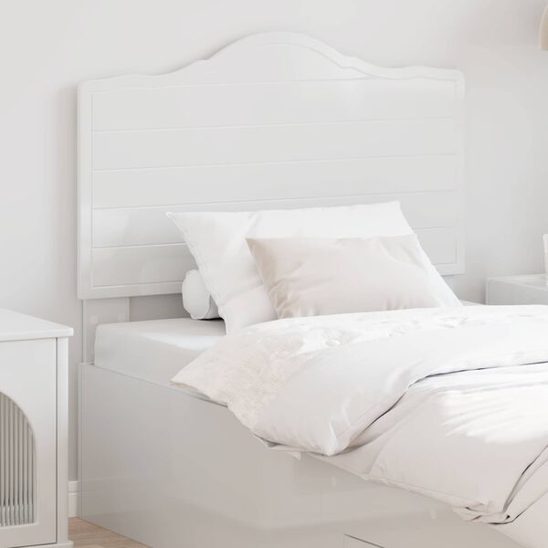 vidaXL Headboard with Headboard Gloss White 75 cm Engineered wood