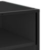 vidaXL TV Cabinet Black 120.5x40x46 cm Engineered Wood and Metal