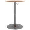 vidaXL Bar Table &Oslash;50x89.5 cm Solid Wood Beech