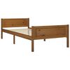 vidaXL Bed Frame without Mattress Honey Brown Solid Wood 90x200 cm (322110+321987)