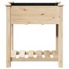 vidaXL Garden Planter Beige 71 x 37 x 76.5 cm Solid Fir Wood