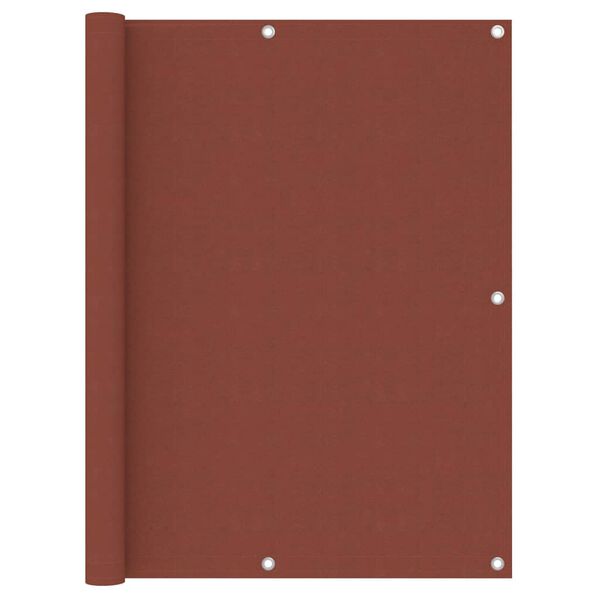 vidaXL Balcony Screen Terracotta 120x400 cm Oxford Fabric