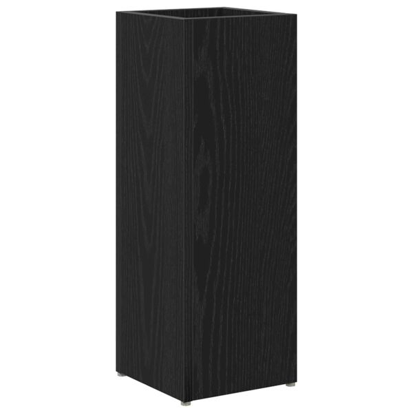 vidaXL Umbrella Stand Black Oak 20 x 20 x 55.5 cm Engineered Wood
