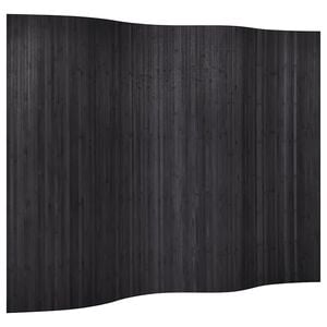 vidaXL Room Divider Bamboo Grey Width 250 cm Height 165 cm