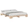 vidaXL Bed Frame Brown 180 x 220 cm Solid Pine Wood