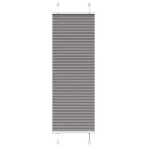 vidaXL Pleated Blind Anthracite 45x100 cm Fabric Width 44.4 cm Polyester