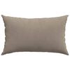 vidaXL Sofa Pillows 2 pcs Taupe 50 x 30 cm Fabric