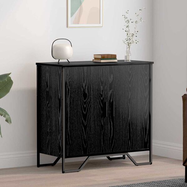 vidaXL Sideboard Black Oak 78 x 35 x 74.5 cm