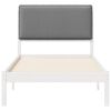 vidaXL Bed Frame with Upholstered Headboard Light Grey 100 x 200 cm