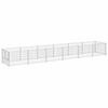 vidaXL Dog Kennel Silver 6 m&sup2; Steel