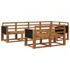 vidaXL Outdoor Sofa Set 7 pcs Natural Solid Acacia Wood