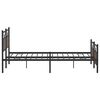 vidaXL Metal Bed Frame without Mattress Brown Oak 200x200 cm