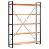 vidaXL Bookcase | Natural Acacia | Solid acacia wood | 140x30x180 cm | Bookcase