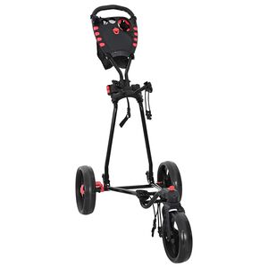 vidaXL Golf Trolley Black Iron Foldable