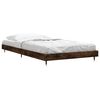 vidaXL Bed Frame without Mattress Smoked Oak 90x190 cm Single Engineered Wood