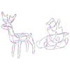 vidaXL Reindeer and Sleigh Christmas Decoration LOVIISA 320 LEDs