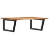 vidaXL Basin Shelf Wall Mounted Steel and Solid Wood Acacia