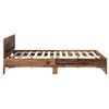vidaXL Bed Frame with Headboard Old Wood 120 x 200 cm Engineered Wood