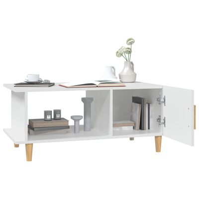 vidaXL Coffee Table White 90x50x40 cm Engineered Wood