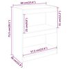 vidaXL Book Cabinet/Room Divider 60x30x71.5 cm Solid Wood Pine