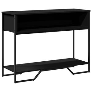 vidaXL Console Table Black 100x35x74.5 cm Engineered Wood