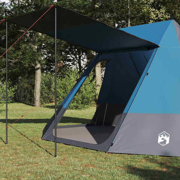 vidaXL Camping Tent with Roof Blue 482 x 360 x 227 cm Taffeta