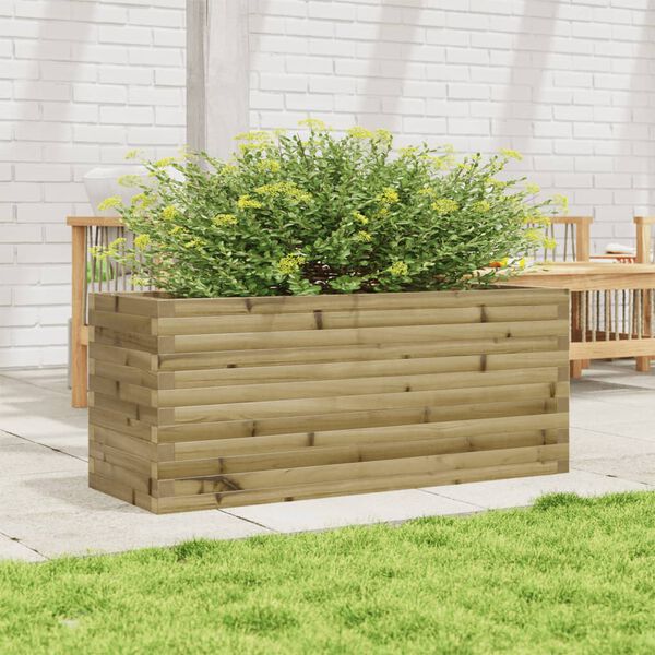 vidaXL Garden Planter 110x40x46 cm Impregnated Wood Pine